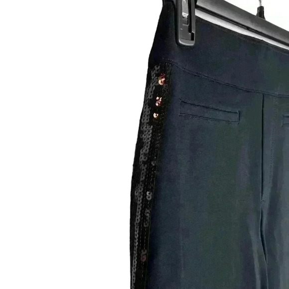 SPANX The Perfect Pant Ankle Sequin Tuxedo Skinny Classic Black Size Small - Picture 5 of 11